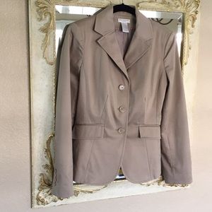 Worthington blazer. Stretchy cotton blend. Tan. 4